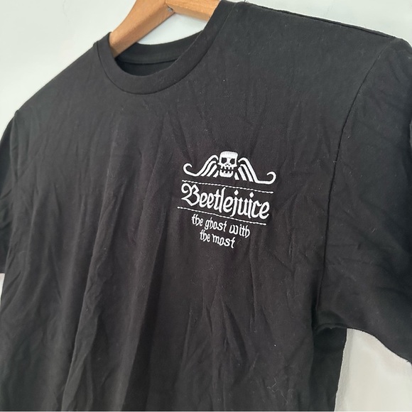 Box Lunch Beetlejuice Carousel Embroidered Graphic Tee Adult Sz Small - Picture 4 of 8